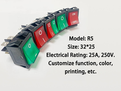Световой переключатель Country Rocker 32 * 25 мм 25A 250В