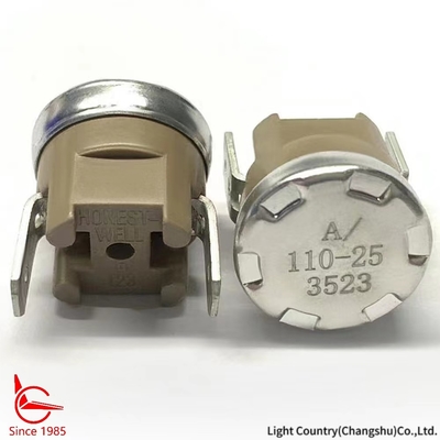 Нижняя установка KSD301 Тепловой выключатель 16A 250V Промышленный термостат Tetrastyle PPS Case