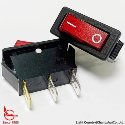 Хорошее качество переключателя R4 с красным светом 33 * 15 мм 16A 250V UL VDE