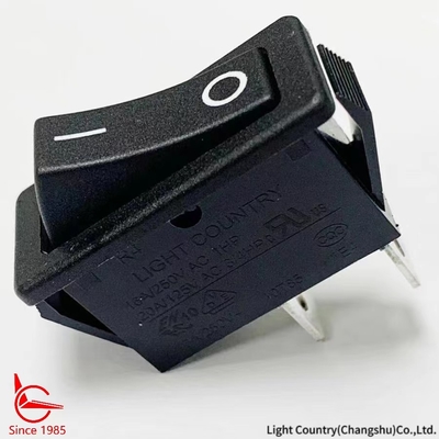 Taiwan Light Country R4 Black ON OFF Rocker Switch 33*15 мм 16А 250В
