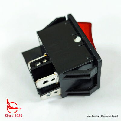 Хорошее качество Тайваньская марка R5 Rocker Switch, 32*25 мм, ON-OFF, Красная лампа, 16A 250V
